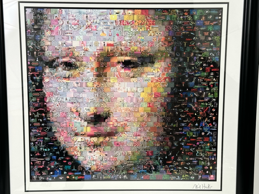 Neil J. Farkas Mona Lisa Photograph Mosaic Montage Seriolithograph Pencil Signed Lower Right 26 X 24 [Photo 1]