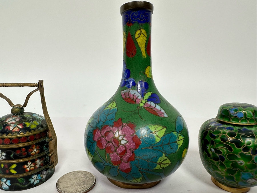 Vintage Chinese Cloisonne Lot [Photo 6]