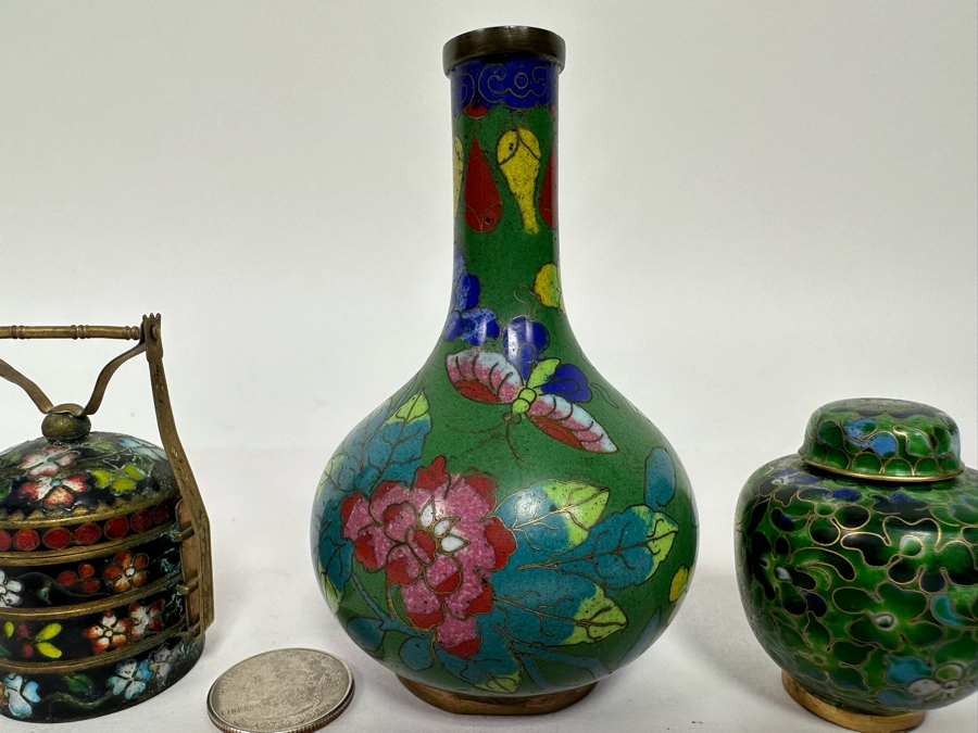 Vintage Chinese Cloisonne Lot [Photo 7]