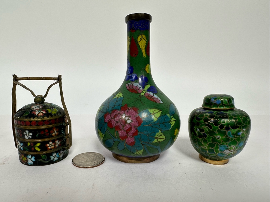 Vintage Chinese Cloisonne Lot [Photo 3]
