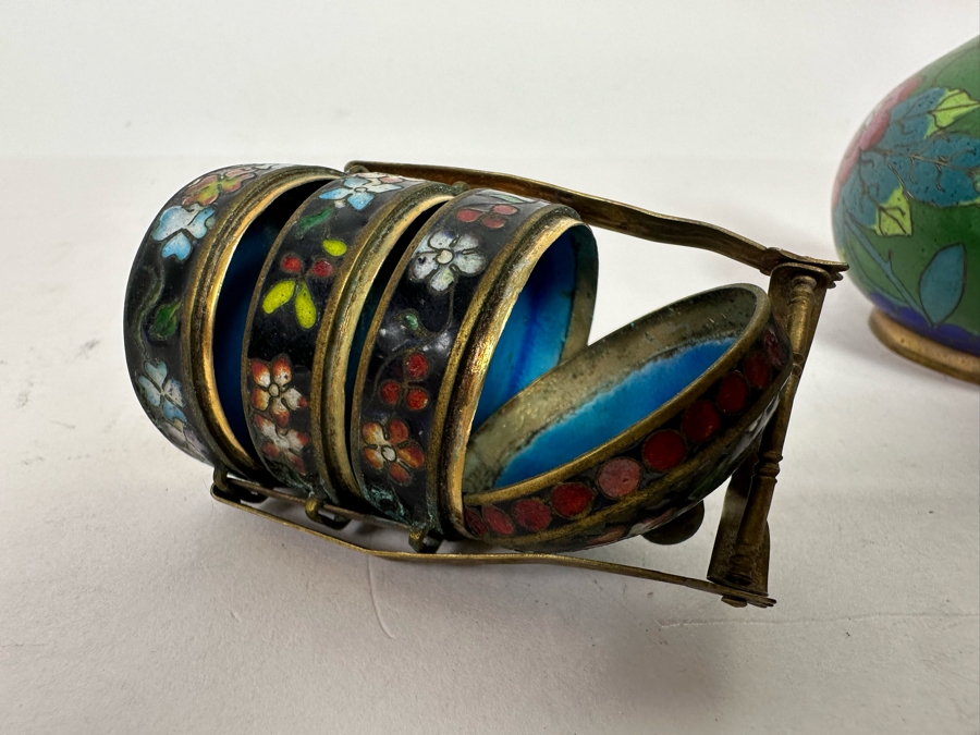 Vintage Chinese Cloisonne Lot [Photo 12]
