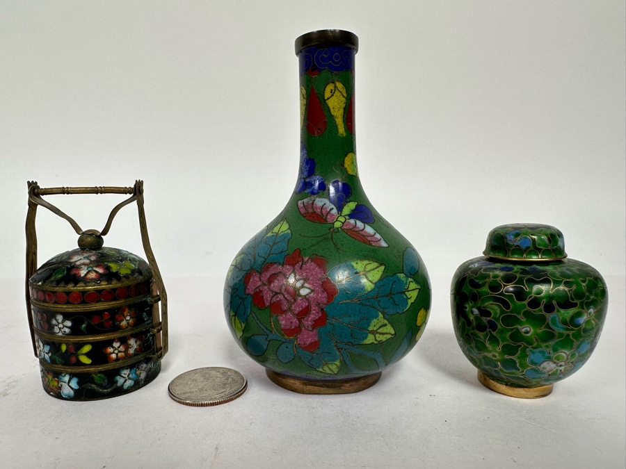Vintage Chinese Cloisonne Lot [Photo 2]