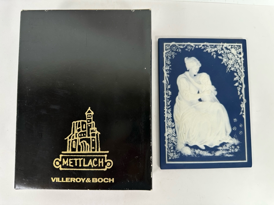 Vintage 1979 Villeroy & Bach Mother's Day Plaque With Box 6 X 8.5 [Photo 2]