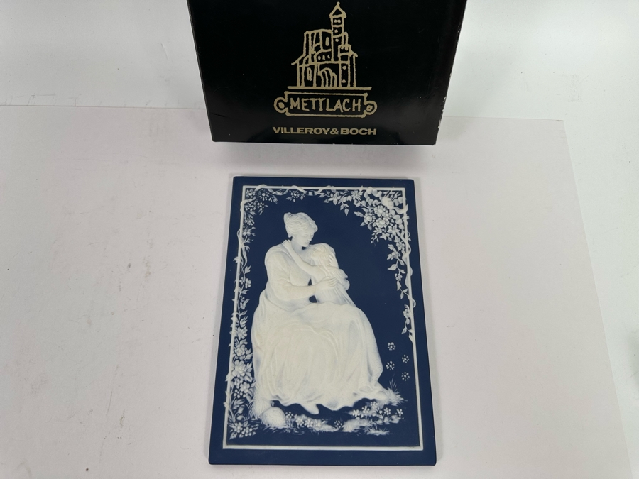 Vintage 1979 Villeroy & Bach Mother's Day Plaque With Box 6 X 8.5 [Photo 3]