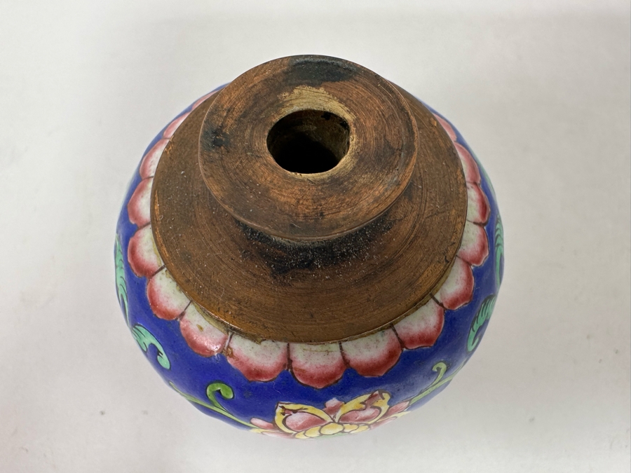 Vintage Chinese Snuff Bottle 2.25H [Photo 11]