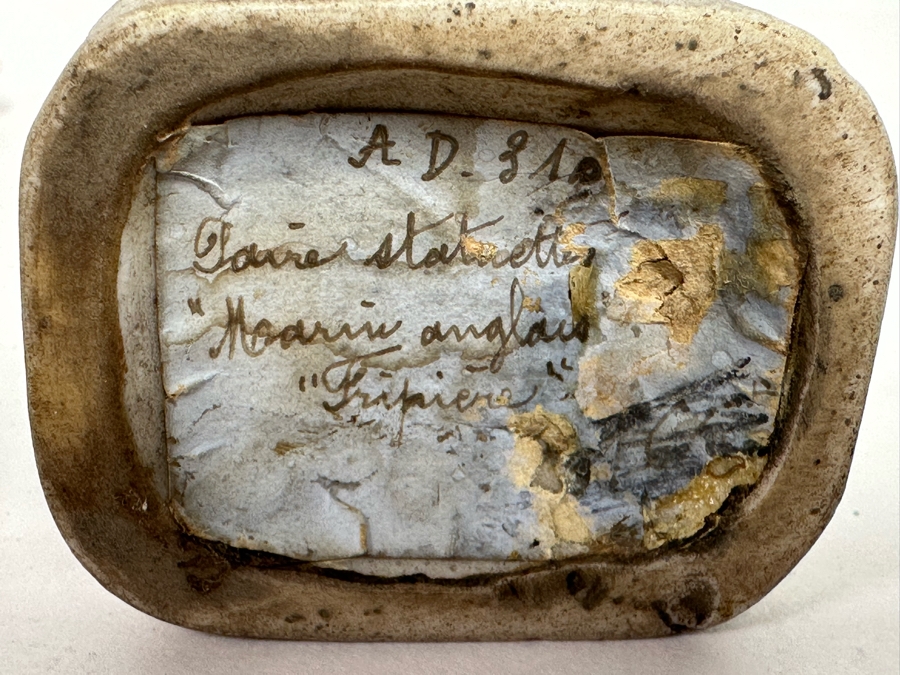 Pair Of Antique French Figurines: English Hat Mender Made In France About 1800 And Woman 5.25H [Photo 11]