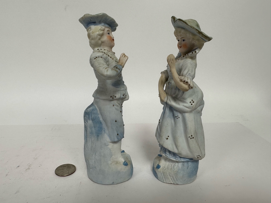 Pair Of Vintage Figurines 6.5H [Photo 5]