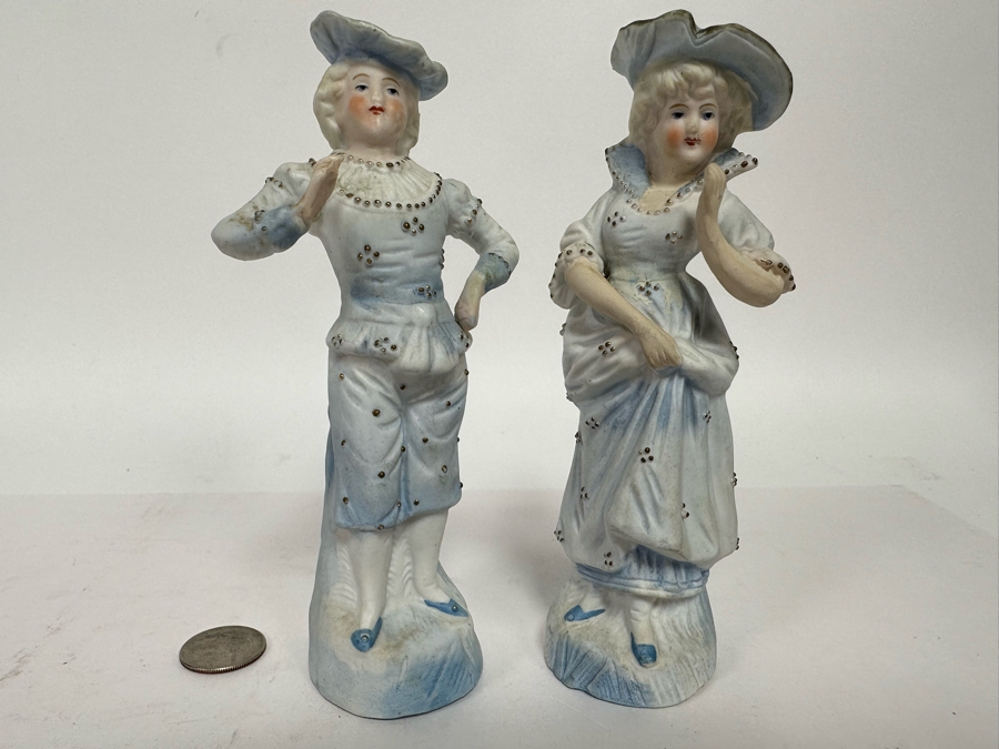 Pair Of Vintage Figurines 6.5H [Photo 3]