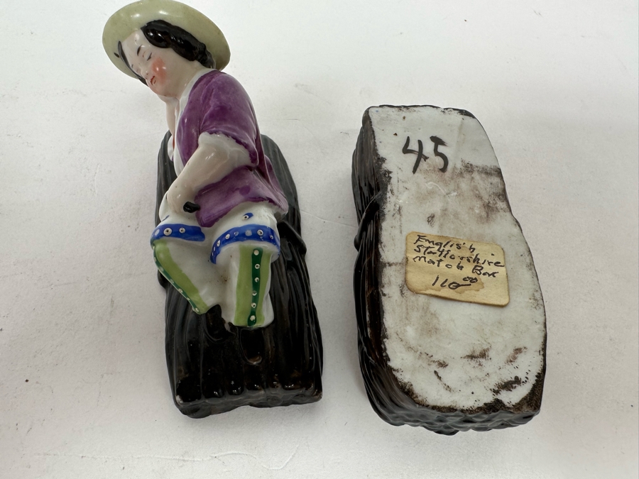 Antique English Staffordshire Match Box [Photo 6]