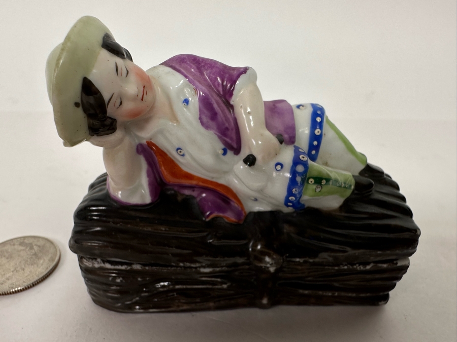 Antique English Staffordshire Match Box [Photo 3]