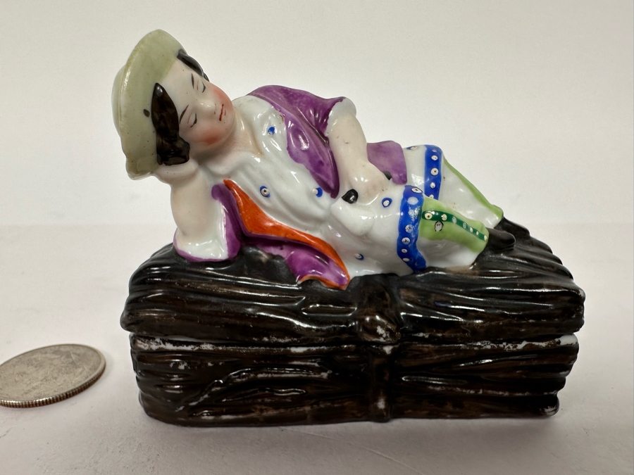 Antique English Staffordshire Match Box [Photo 2]