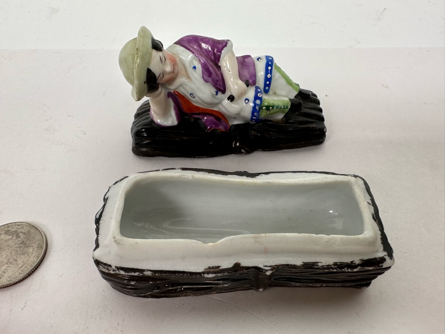 Antique English Staffordshire Match Box [Photo 4]