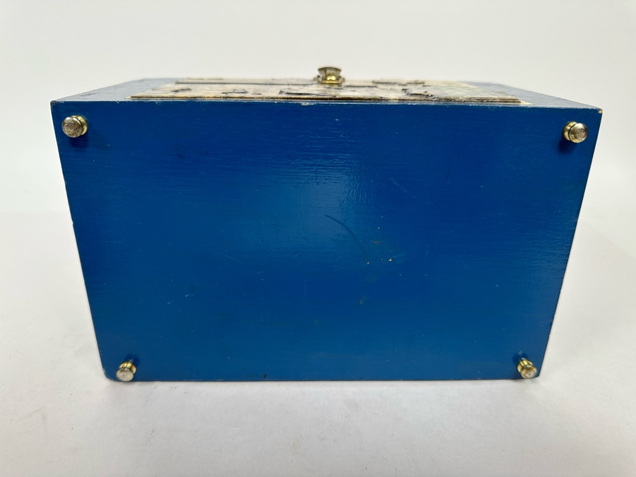 Handmade Wooden Handbag Decorated With Anton Pieck Artwork 9W X 5.5D X 6H [Photo 9]