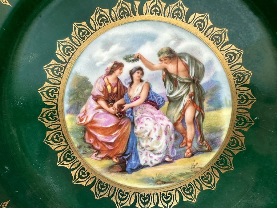 Pair Of Habsburg China Plates Made In Austria 8.75R [Photo 5]