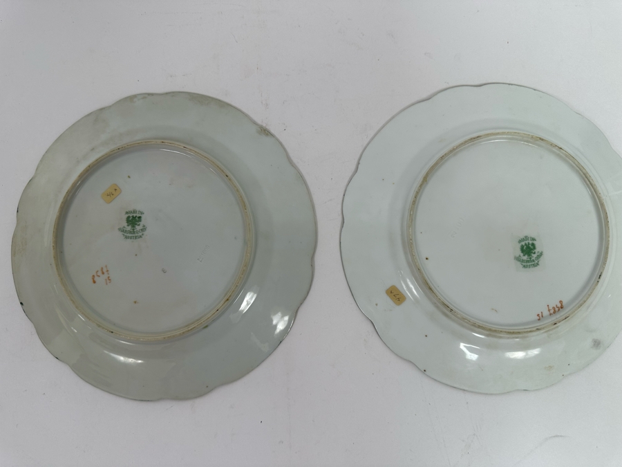Pair Of Habsburg China Plates Made In Austria 8.75R [Photo 7]