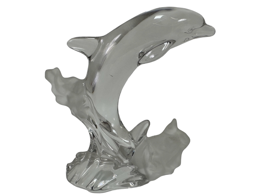 Lenox Crystal Dolphin Figurine Made In Germany 65h