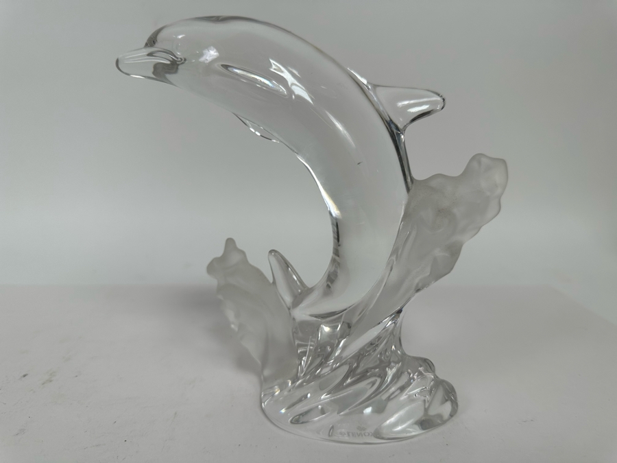 Lenox Crystal Dolphin Figurine Made In Germany 65h