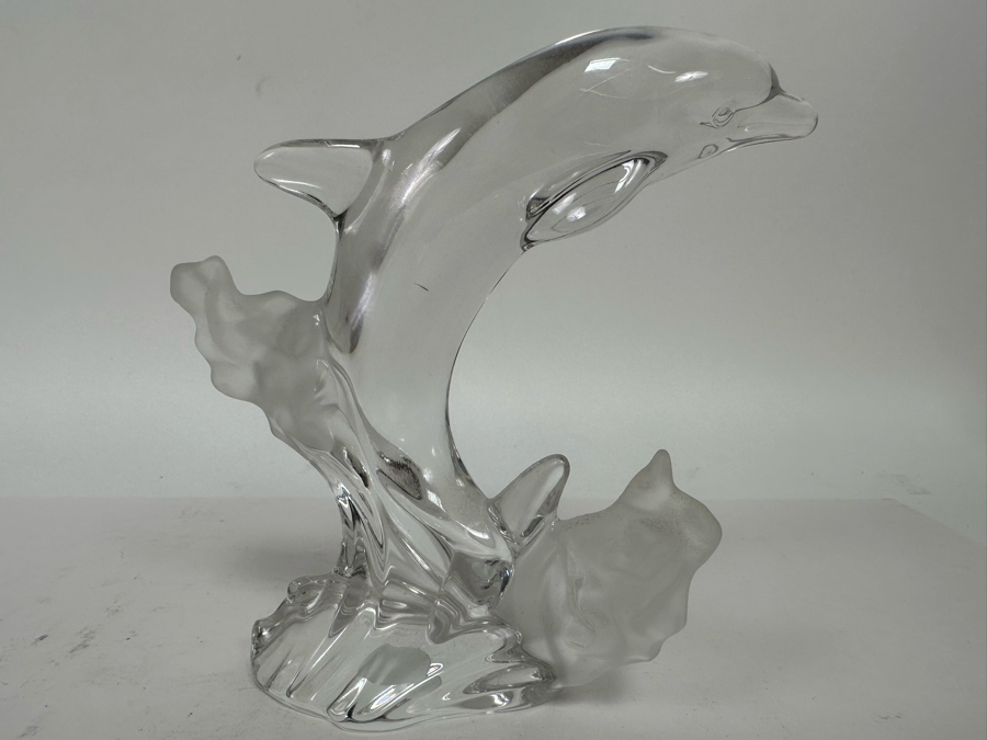 Lenox Crystal Dolphin Figurine Made In Germany 6.5H [Photo 2]