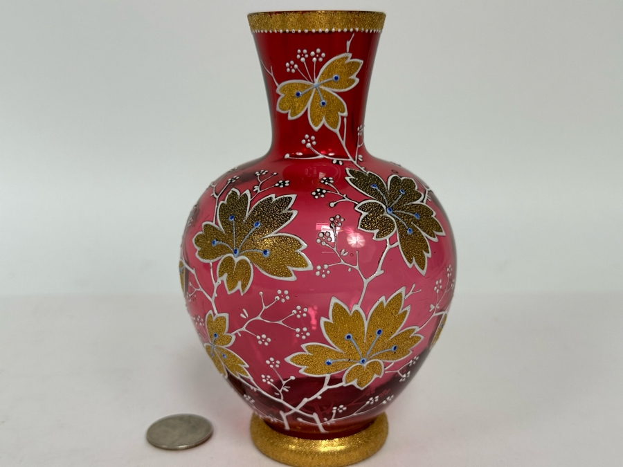 Stunning Moser Glass Vase 6H [Photo 3]