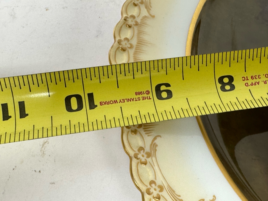 Antique Hand Painted Portrait KPM Plate 9.5R [Photo 12]