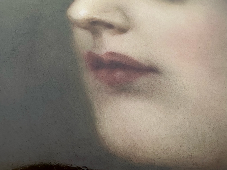 Antique Hand Painted Portrait KPM Plate 9.5R [Photo 9]