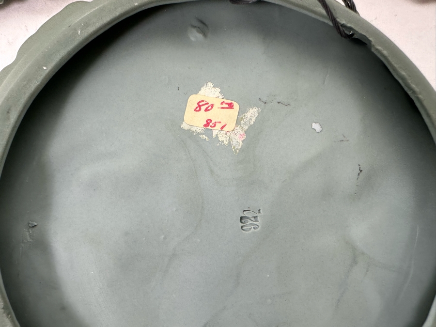 Three Antique Shafer & Vater Jasperware Cherub And Lady Wall Plaques 6R [Photo 11]