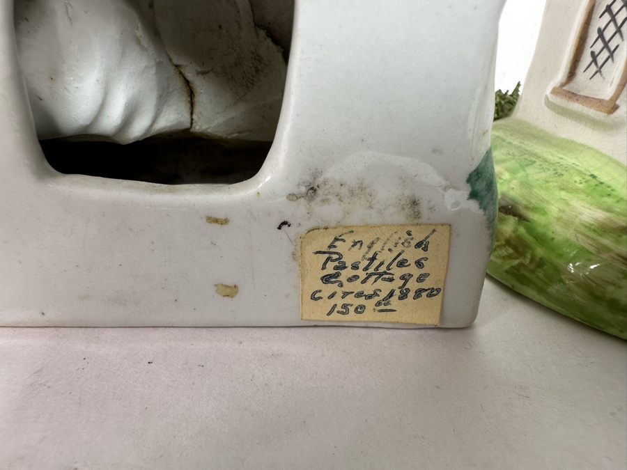 Pair Of Antique 1880s English Cottage Figurines 4W X 4.5H [Photo 8]