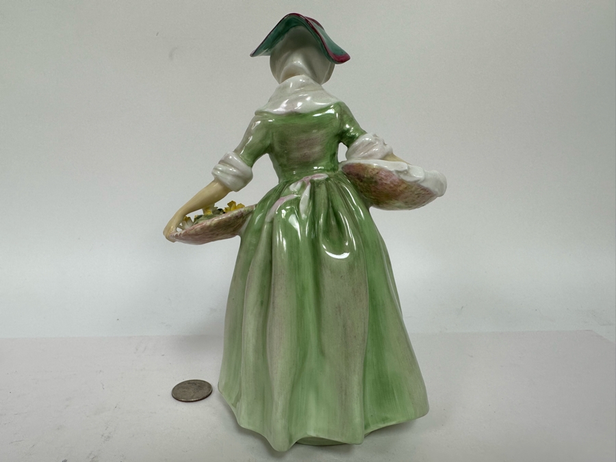 Royal Doulton England Bone China Lady Figurine 'Daffy-Down-Dilly' 8H [Photo 8]
