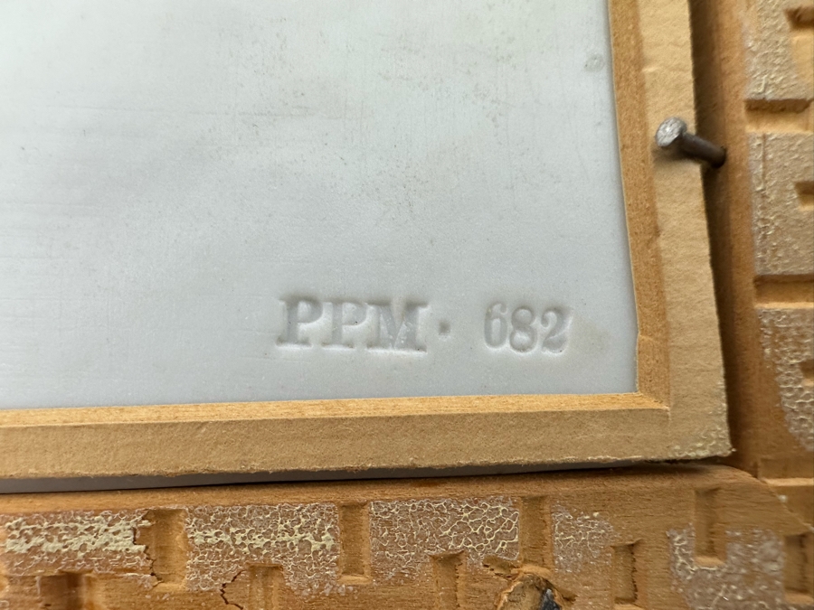 Antique PPM Porcelain Lithophane 3D Artwork Panel 682 Have To Hold Up To Light To See Image 9.5H [Photo 10]