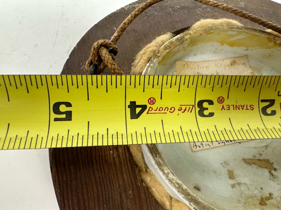 Antique 1857 Artist Signed Ridgway Co Pottery Lid The Village Wedding Teniers Pinx 4W [Photo 13]