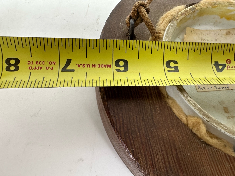 Antique 1857 Artist Signed Ridgway Co Pottery Lid The Village Wedding Teniers Pinx 4W [Photo 14]