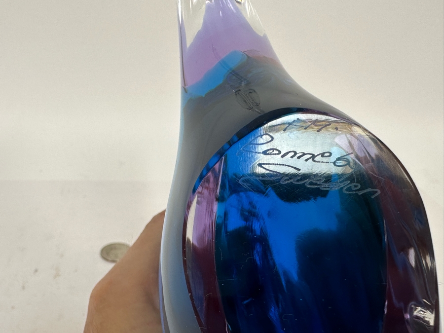 Vintage Glass Fish Handwork Konstglas Ronneby Sweden 10.5W X 5.5H [Photo 9]