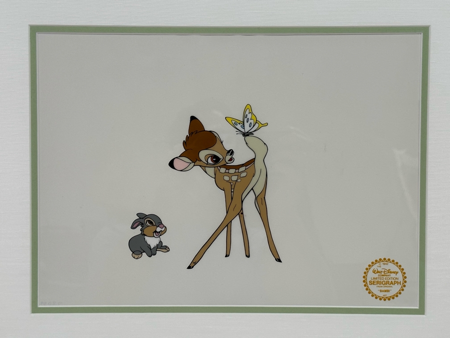 Walt Disney Limited Edition Serigraph From The Original 'Bambi' 13 X 10 Framed 21 X 17 [Photo 2]