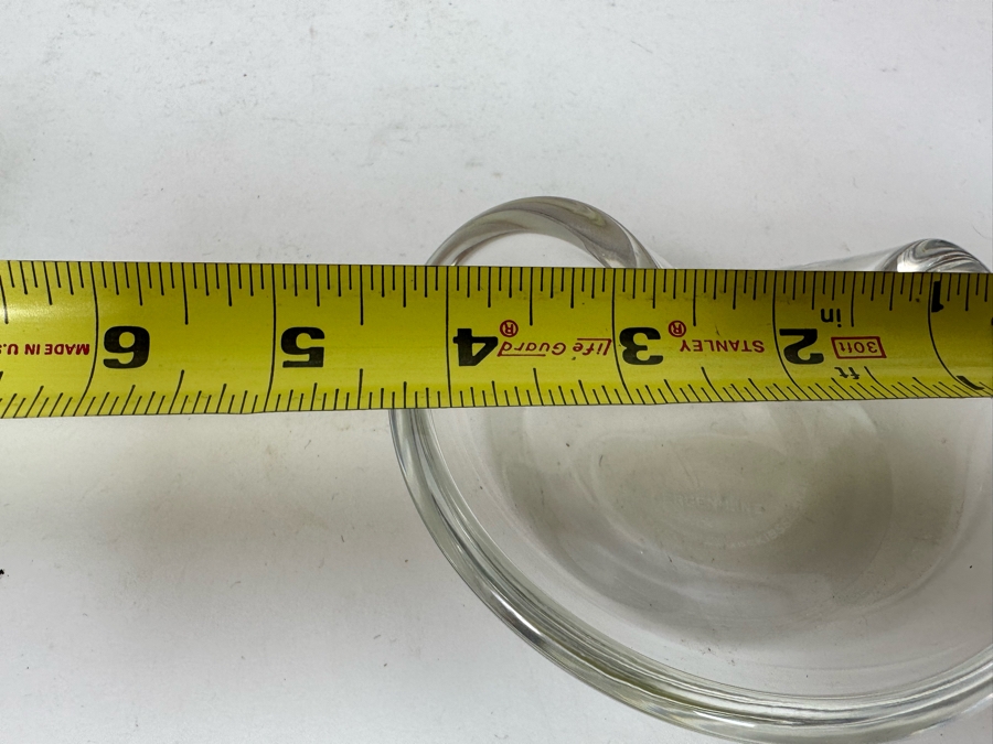 Pair Of Norwegian BDS Bergen Line Cruise Ship Crystal Glass Ashtray Trinket Dishes 4.5W X 3.5D [Photo 7]