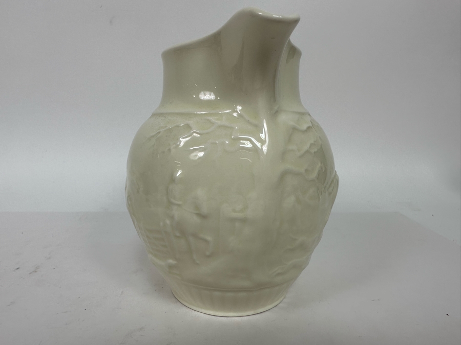 Vintage Wedgwood Barlaston Devonshire White Pitcher Jug Made In England 6H [Photo 4]