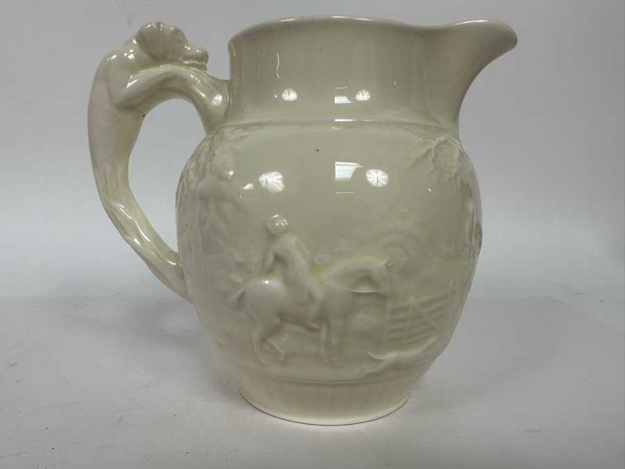 Vintage Wedgwood Barlaston Devonshire White Pitcher Jug Made In England 6H [Photo 5]