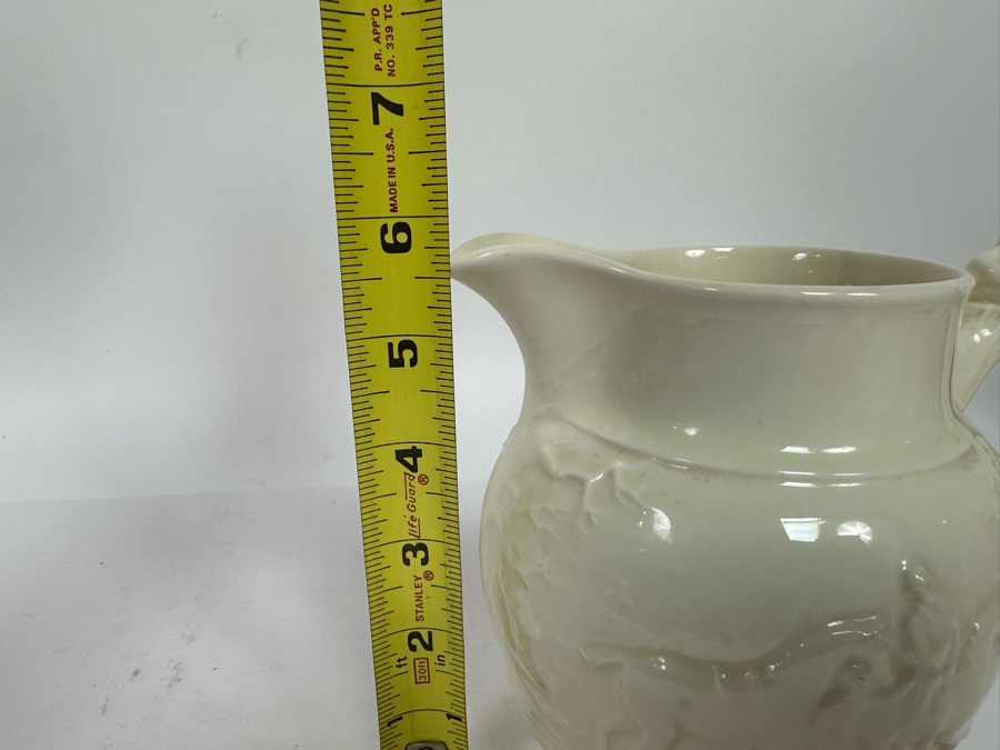 Vintage Wedgwood Barlaston Devonshire White Pitcher Jug Made In England 6H [Photo 7]