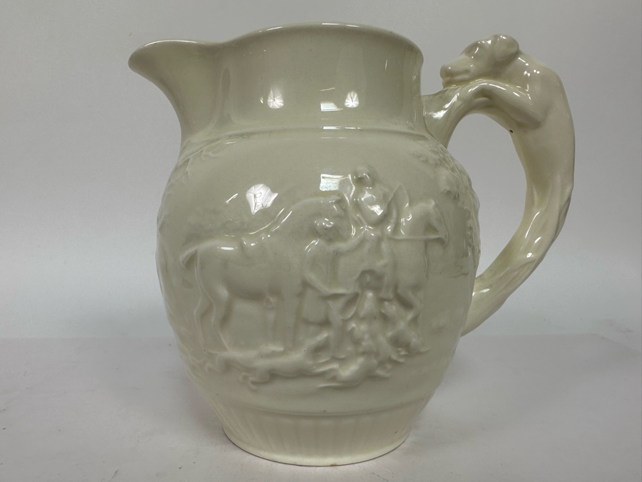 Vintage Wedgwood Barlaston Devonshire White Pitcher Jug Made In England 6H [Photo 3]