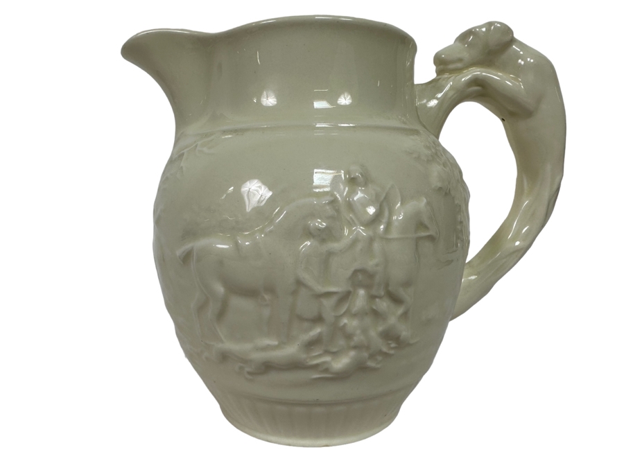 Vintage Wedgwood Barlaston Devonshire White Pitcher Jug Made In England 6H