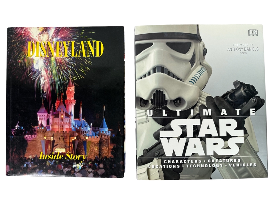 Disneyland Inside Story Book And Ultimate Star Wars Book [Photo 1]