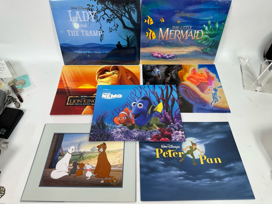 Collection Of Walt Disney Commemorative Lithographs And Prints: The Aristocats, Peter Pan, Finding Nemo, The Lion King, Hercules And Sealed Sets Of Lady And The Tramp And The Little Mermaid [Photo 2]