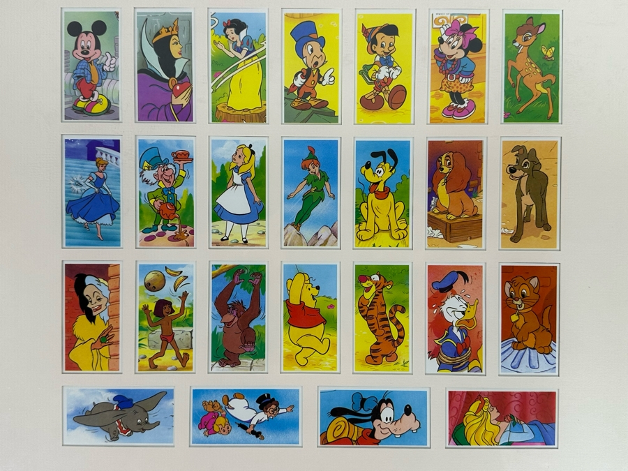 Set Of The Magical World Of Disney Picture Cards 25 Cards 15 X 14