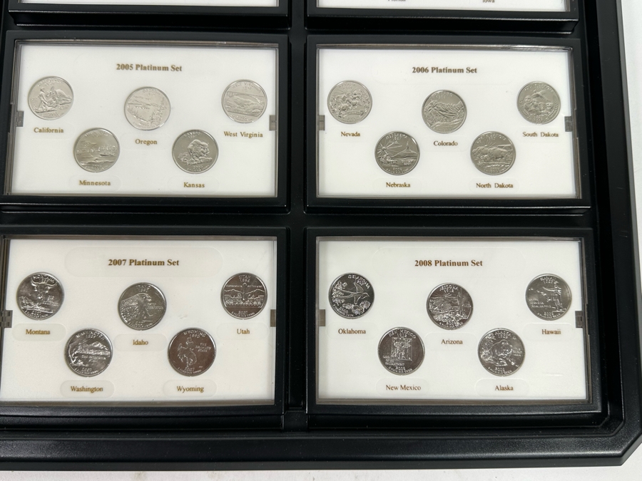 Collection Of Gold Plated And Platinum Plated Mint Quarter Sets From 1999-2008 [Photo 6]