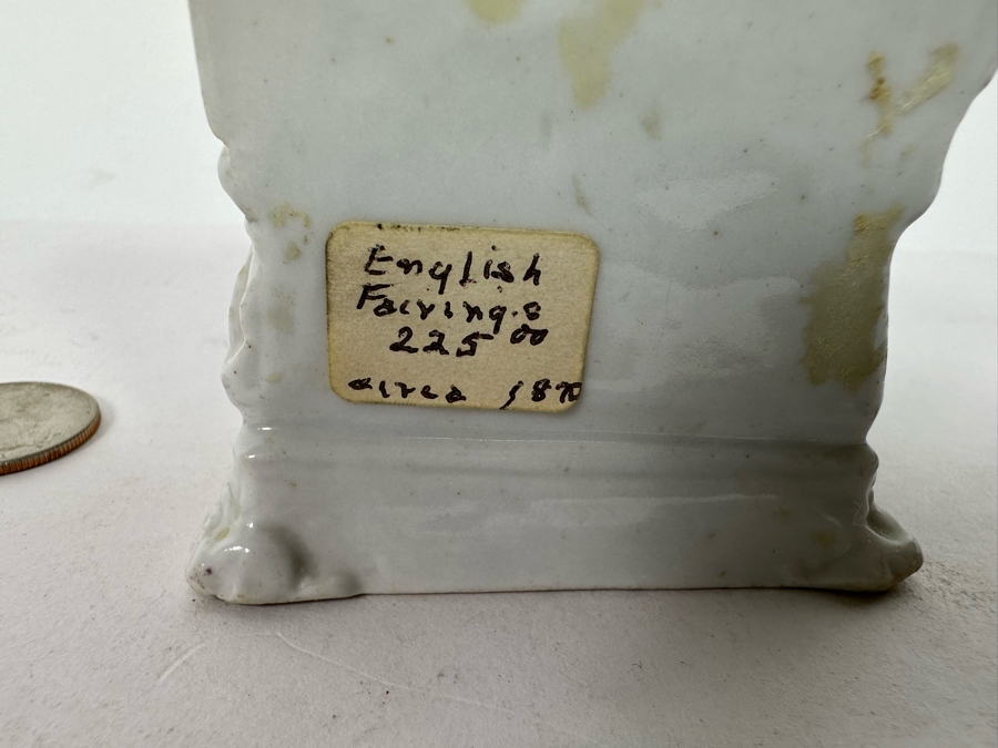 Antique 1870 English Staffordshire Fairing Of Couple Going To Bed 3W X 3.5D X 3H [Photo 10]