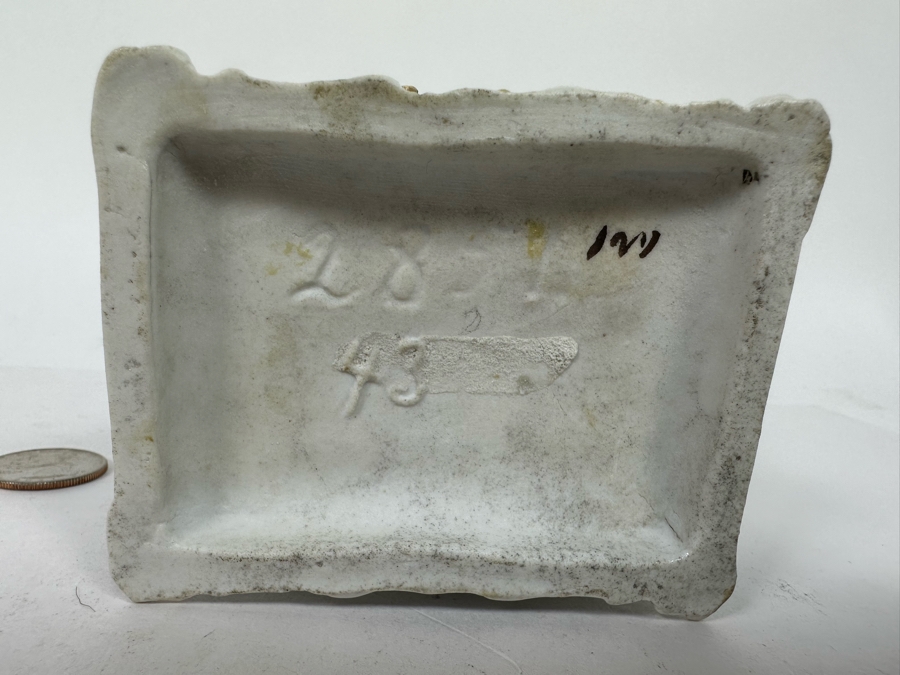 Antique 1870 English Staffordshire Fairing Of Couple Going To Bed 3W X 3.5D X 3H [Photo 11]