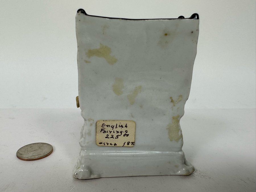 Antique 1870 English Staffordshire Fairing Of Couple Going To Bed 3W X 3.5D X 3H [Photo 9]