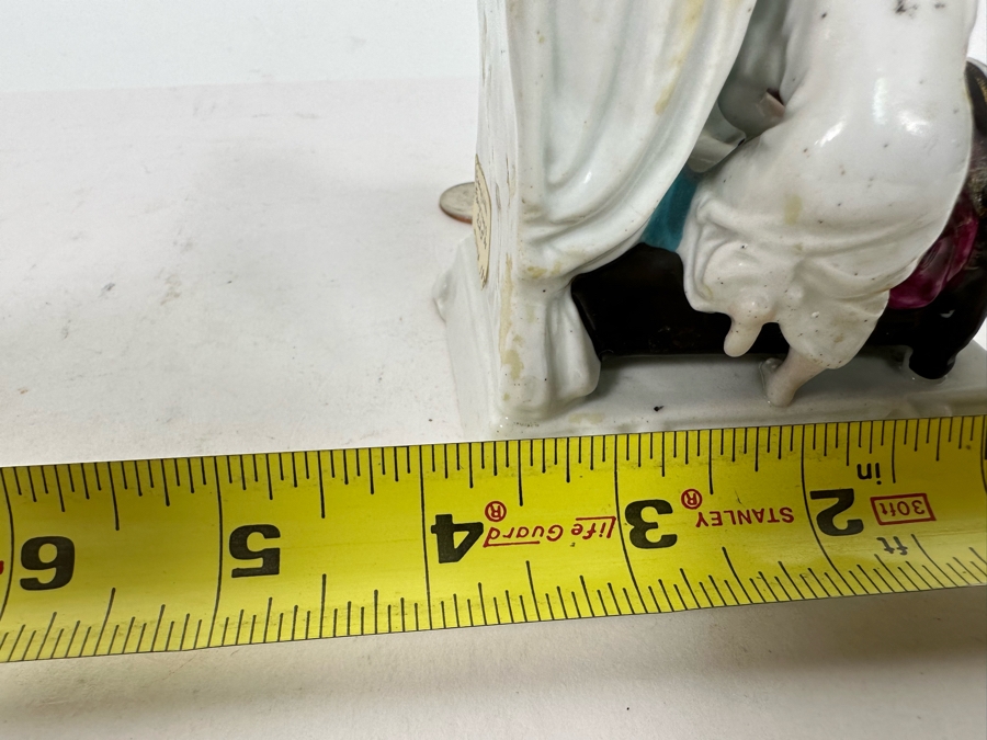 Antique 1870 English Staffordshire Fairing Of Couple Going To Bed 3W X 3.5D X 3H [Photo 15]