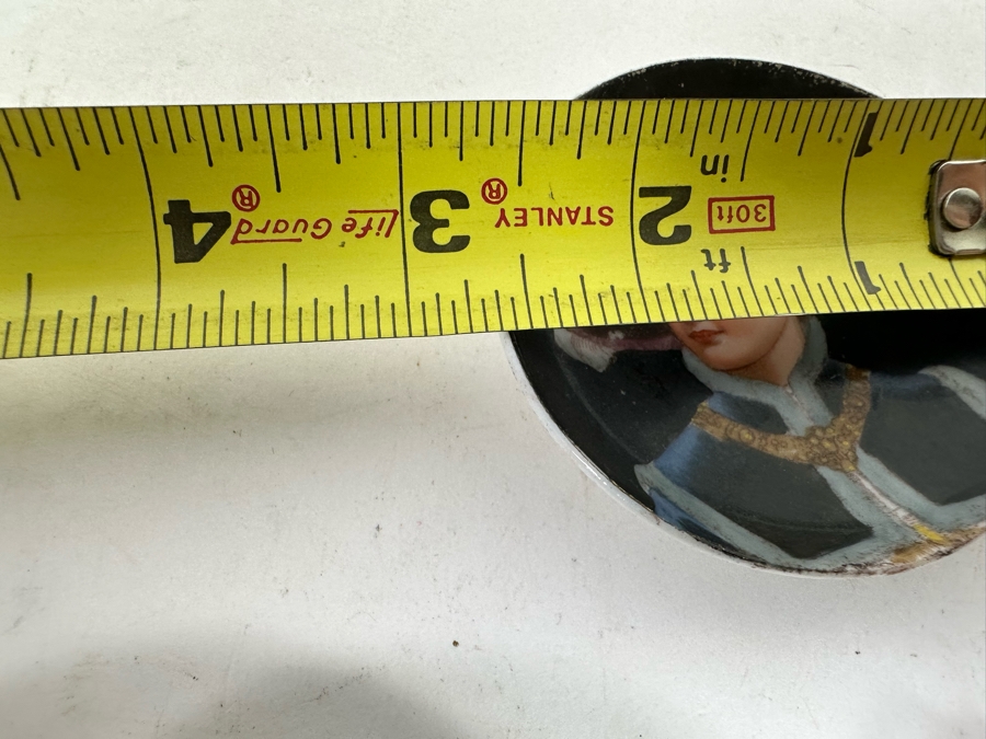 Collection Of Five Antique Victorian Hand Painted Portrait Butter Pats [Photo 17]