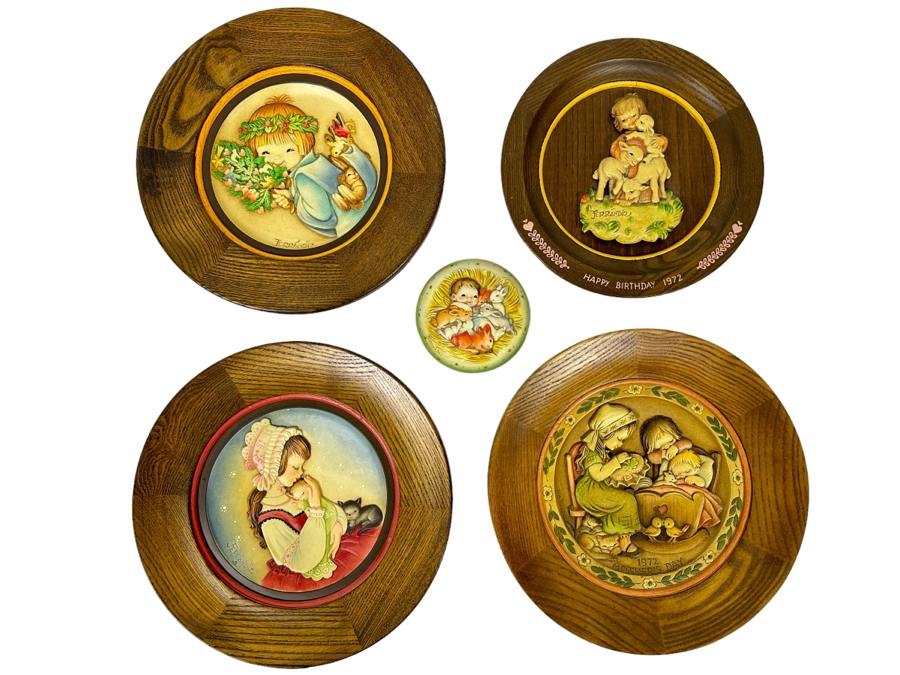 Four Anri Limited Edition Plates (Three By Artist Ferrandiz) And Anri Italy Covered Box [Photo 1]