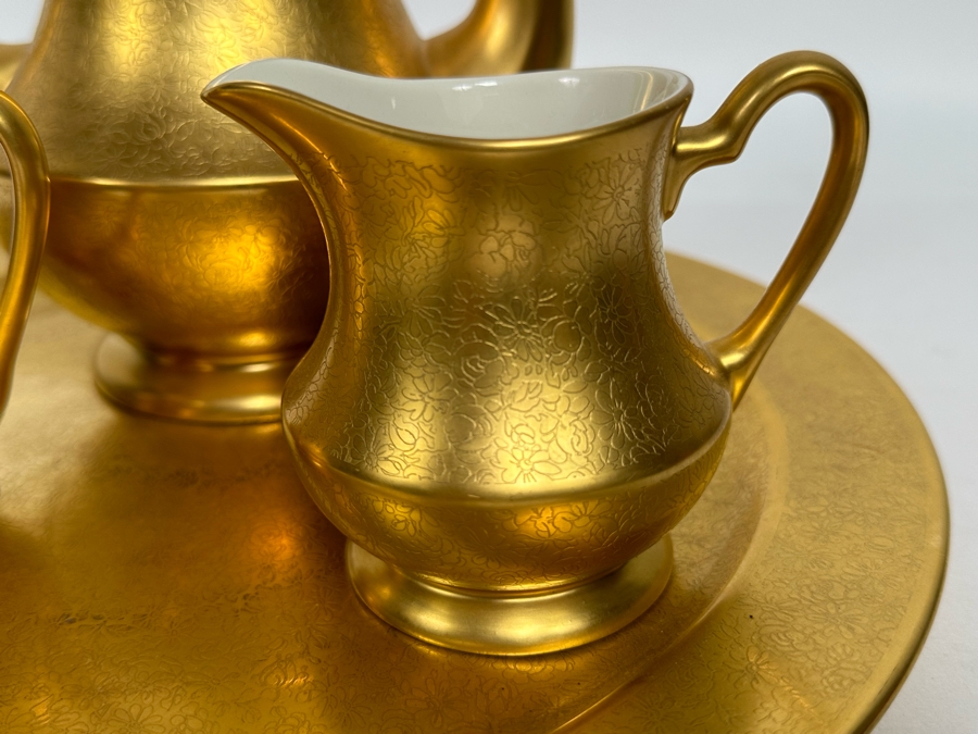 Pickard Gold China Coffee Service Hand Decorated [Photo 5]